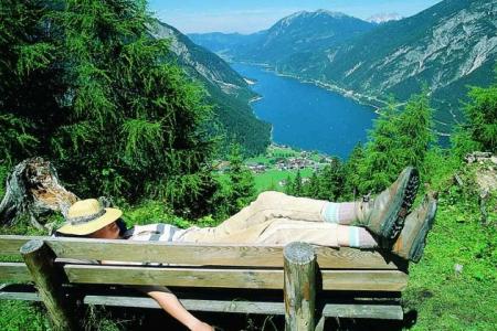 Erholung beim Wandern nah bei Ferienhaus Achensee